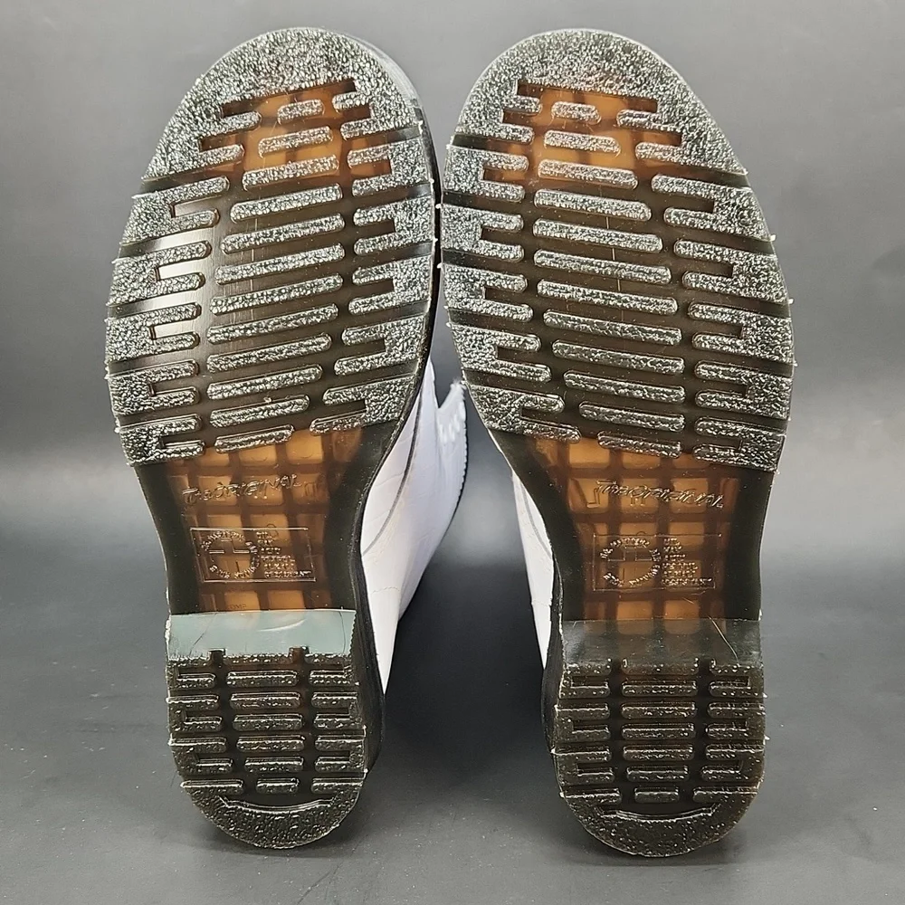 Dr. Martens 1460W Croc White 8 hole boots RARE DISCONTINUED STYLE - Picture 13 of 17